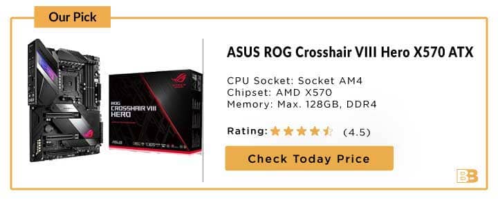 ASUS ROG Crosshair VIII Hero X570 ATX Motherboard