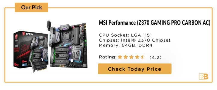 MSI Performance GAMING Intel 8th Gen Motherboard