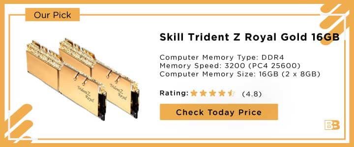Skill Trident Z Royal Gold 16GB