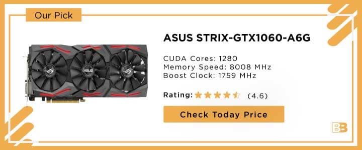 ASUS Graphic Cards STRIX-GTX1060-A6G-GAMING