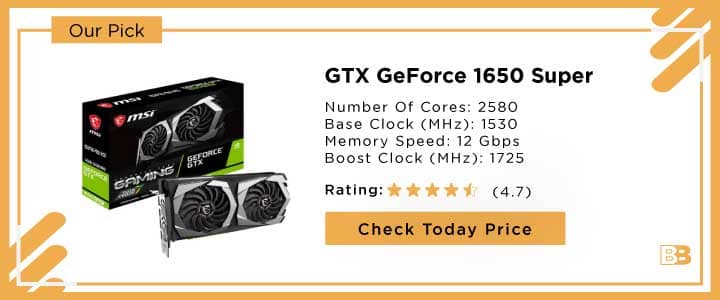 GTX GeForce 1650 Super