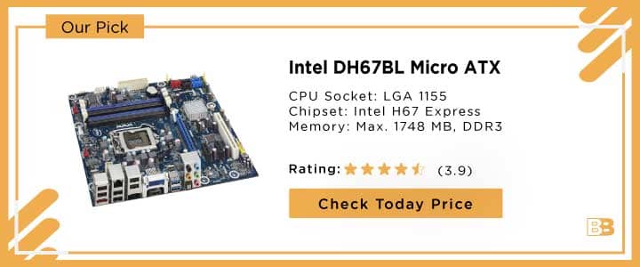 Intel DH67BL Micro ATX DDR3 Motherboard LGA 1155