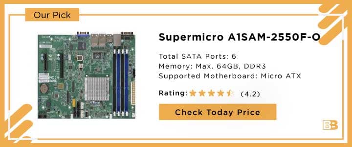 Supermicro A1SAM-2550F-O Micro ATX 