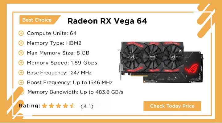 Best Choice, Radeon RX Vega 64