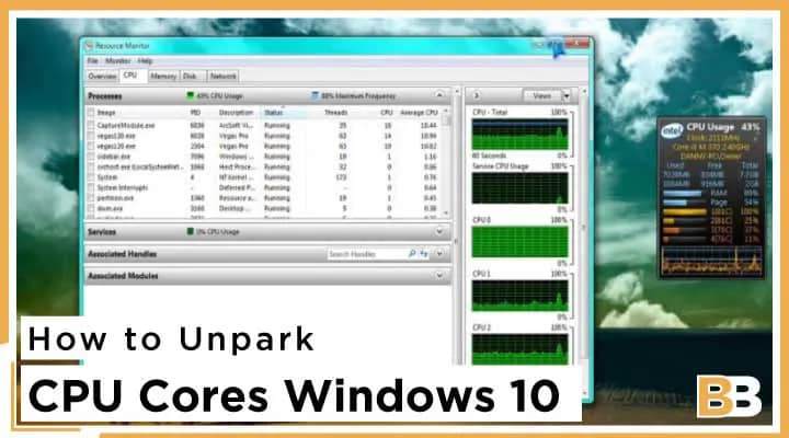 How to Unpark CPU Cores Windows 10 