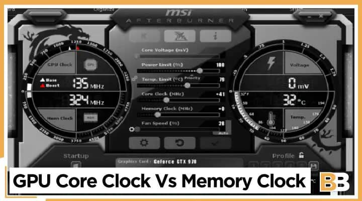 GPU Core Clock Vs Memory Clock